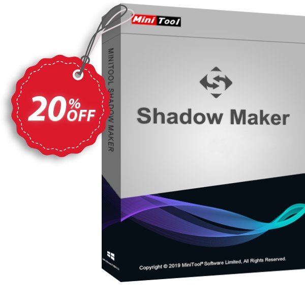 MiniTool ShadowMaker Business Coupon, discount 20% off. Promotion: 