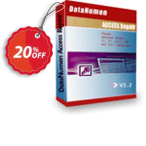 DataNumen Access Repair Coupon, discount Education Coupon. Promotion: Coupon for educational and non-profit organizations