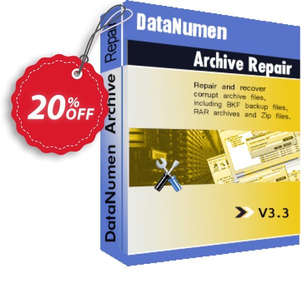 DataNumen Archive Repair Coupon, discount Education Coupon. Promotion: Coupon for educational and non-profit organizations