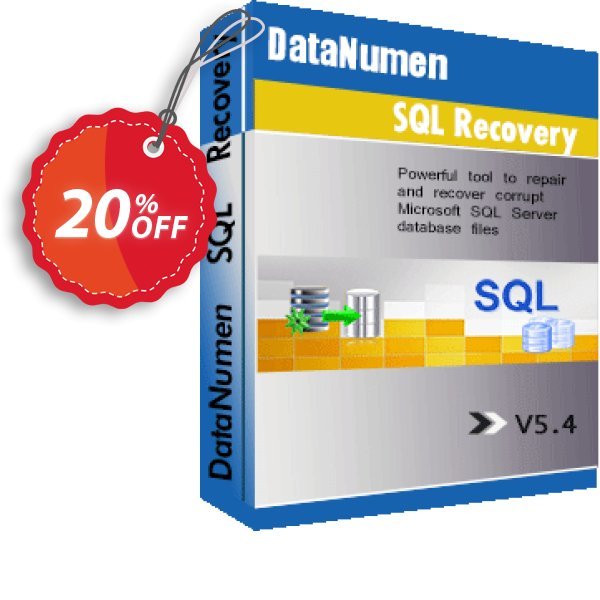 DataNumen SQL Recovery Coupon, discount Education Coupon. Promotion: Coupon for educational and non-profit organizations