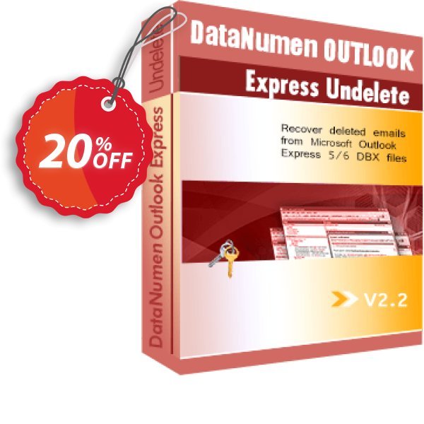 DataNumen Outlook Express Undelete Coupon, discount Education Coupon. Promotion: Coupon for educational and non-profit organizations