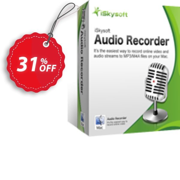 iSkysoft Audio Recorder for MAC Coupon, discount iSkysoft Audio Recorder for Mac excellent deals code 2025. Promotion: excellent deals code of iSkysoft Audio Recorder for Mac 2024
