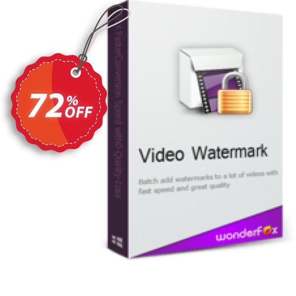WonderFox Video Watermark Coupon, discount WonderFox Video Watermark big discount code 2024. Promotion: big discount code of WonderFox Video Watermark 2024