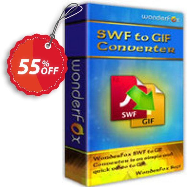 WonderFox SWF to GIF Converter Coupon, discount WonderFox SWF to GIF Converter exclusive promotions code 2024. Promotion: exclusive promotions code of WonderFox SWF to GIF Converter 2024