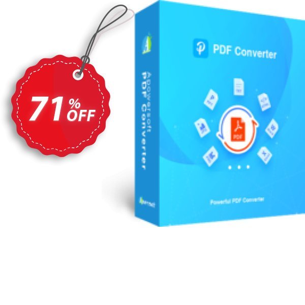 Apowersoft PDF Converter Coupon, discount PDF Converter Personal License (Yearly Subscription) excellent promotions code 2024. Promotion: excellent promotions code of PDF Converter Personal License (Yearly Subscription) 2024