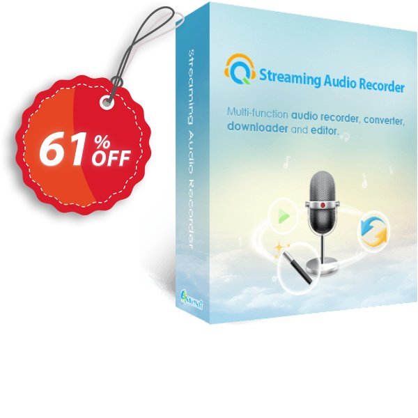 Streaming Audio Recorder Personal Plan Coupon, discount Streaming Audio Recorder Personal License Super promo code 2025. Promotion: Super promo code of Streaming Audio Recorder Personal License 2024