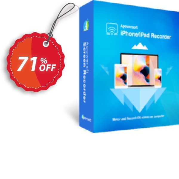 Apowersoft iPhone/iPad Recorder Yearly Coupon, discount Apowersoft iPhone/iPad Recorder Personal License (Yearly Subscription) wondrous offer code 2024. Promotion: marvelous deals code of Apowersoft iPhone/iPad Recorder Personal License (Yearly Subscription) 2024