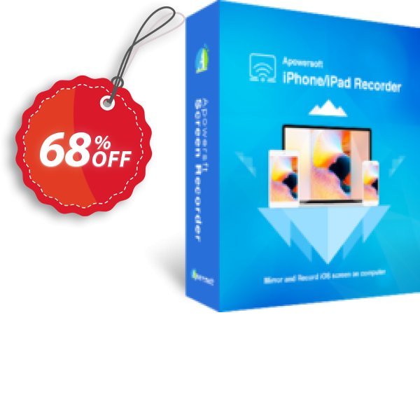 Apowersoft iPhone/iPad Recorder Lifetime Coupon, discount Apowersoft iPhone/iPad Recorder Personal License (Lifetime Subscription) awful discount code 2024. Promotion: wondrous offer code of Apowersoft iPhone/iPad Recorder Personal License (Lifetime Subscription) 2024