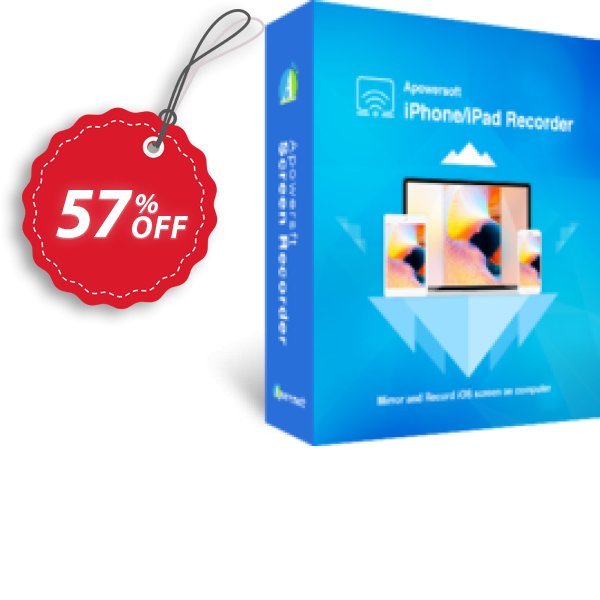Apowersoft iPhone/iPad Recorder Business Lifetime Coupon, discount Apowersoft iPhone/iPad Recorder Commercial License (Lifetime Subscription) super promotions code 2024. Promotion: amazing discounts code of Apowersoft iPhone/iPad Recorder Commercial License (Lifetime Subscription) 2024