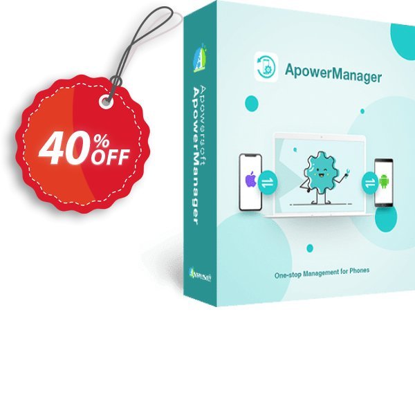 ApowerManager, Family Plan  Coupon, discount ApowerManager Family License (Lifetime) Special deals code 2024. Promotion: Special deals code of ApowerManager Family License (Lifetime) 2024