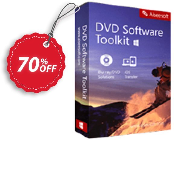 Aiseesoft DVD Software Toolkit Coupon, discount 40% Aiseesoft. Promotion: 40% Off for All Products of Aiseesoft