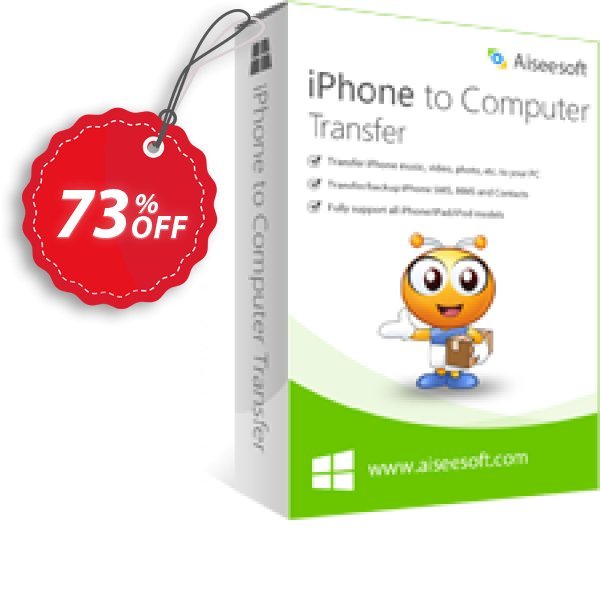 Aiseesoft iPhone to Computer Transfer Coupon, discount 40% Aiseesoft. Promotion: