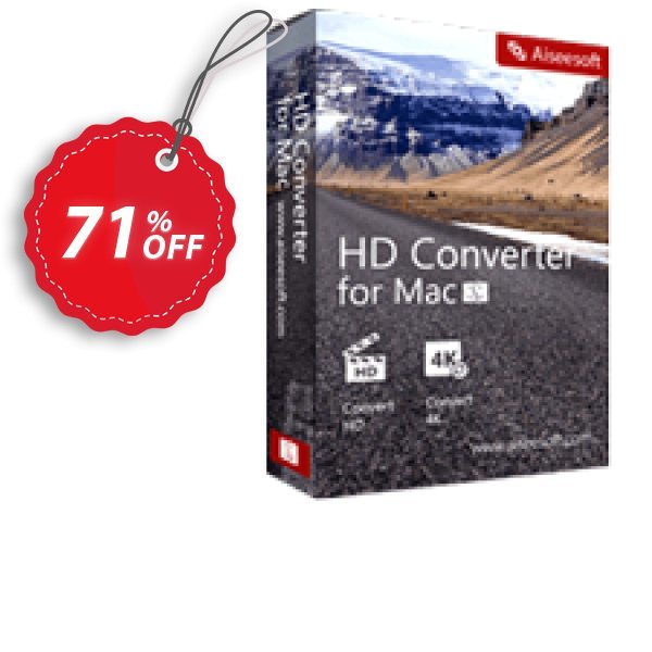 Aiseesoft HD Converter for MAC Coupon, discount Aiseesoft HD Converter for Mac wonderful sales code 2024. Promotion: 40% Off for All Products of Aiseesoft