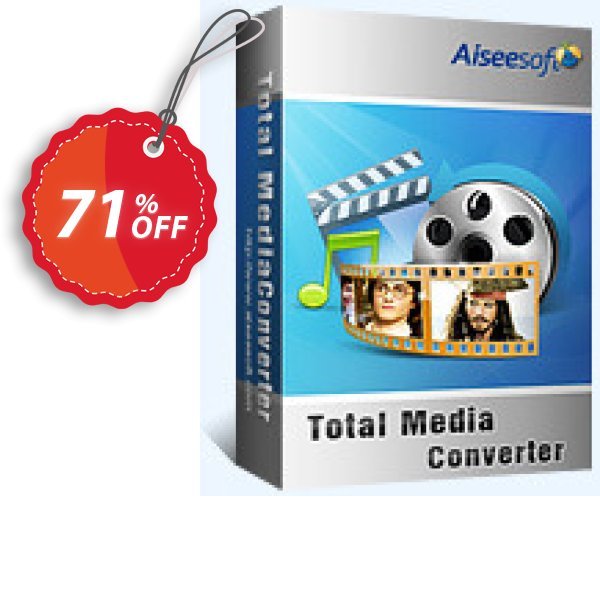 Aiseesoft Total Media Converter Coupon, discount 50% Aiseesoft. Promotion: 50% Off for All Products of Aiseesoft