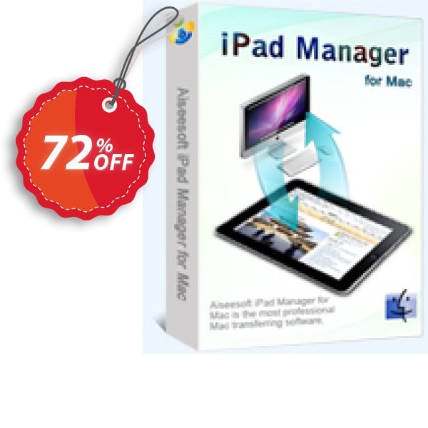 Aiseesoft iPad Manager for MAC Coupon, discount 40% Aiseesoft. Promotion: