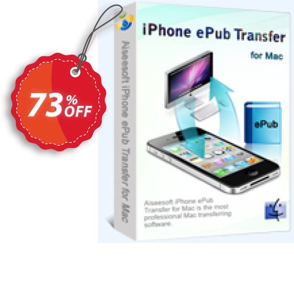 Aiseesoft iPhone ePub Transfer for MAC Coupon, discount 40% Aiseesoft. Promotion: 