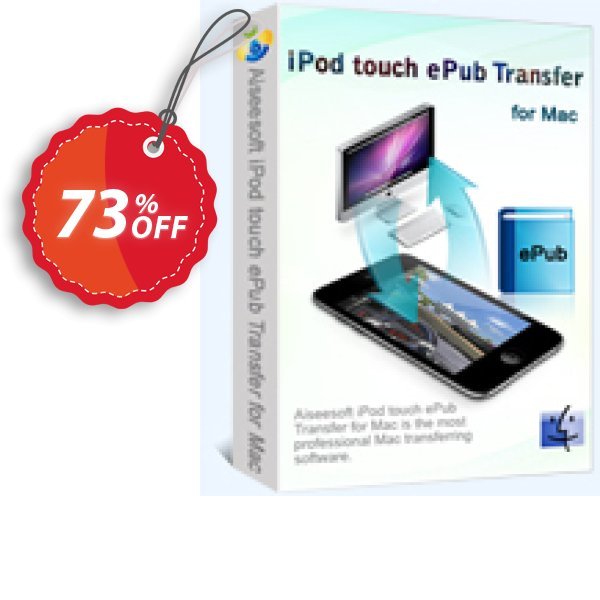 Aiseesoft iPod touch ePub Transfer for MAC Coupon, discount 40% Aiseesoft. Promotion: 