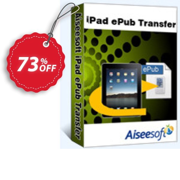 Aiseesoft iPad ePub Transfer Coupon, discount 40% Aiseesoft. Promotion: 