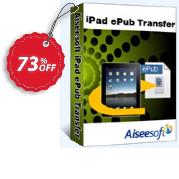 Aiseesoft iPad ePub Transfer Coupon, discount 40% Aiseesoft. Promotion: