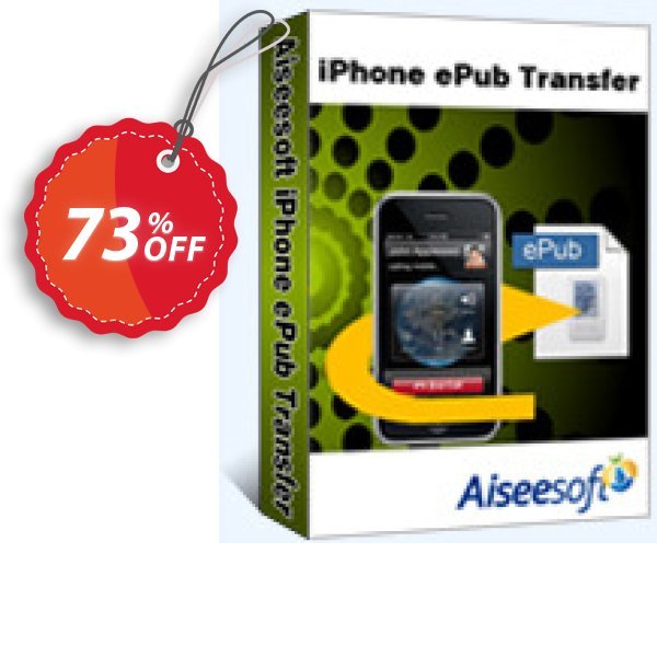 Aiseesoft iPhone ePub Transfer Coupon, discount 40% Aiseesoft. Promotion: 