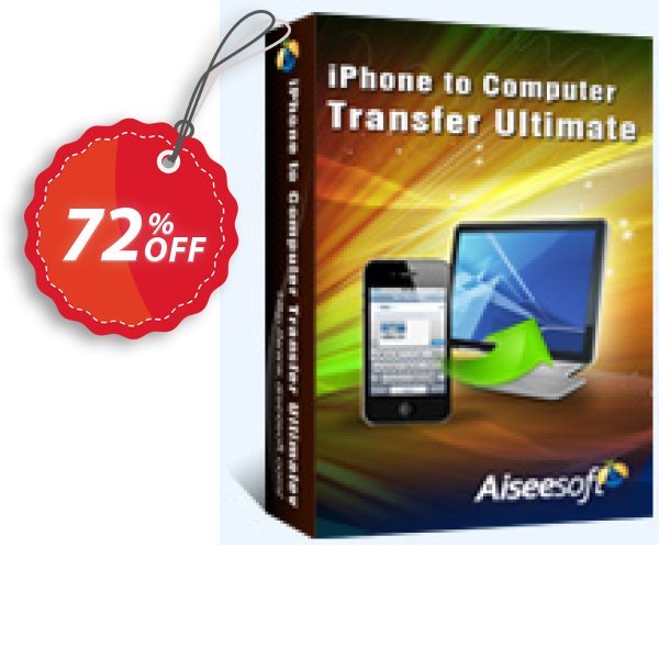 Aiseesoft iPhone to Computer Transfer Ultimate Coupon, discount 40% Aiseesoft. Promotion: