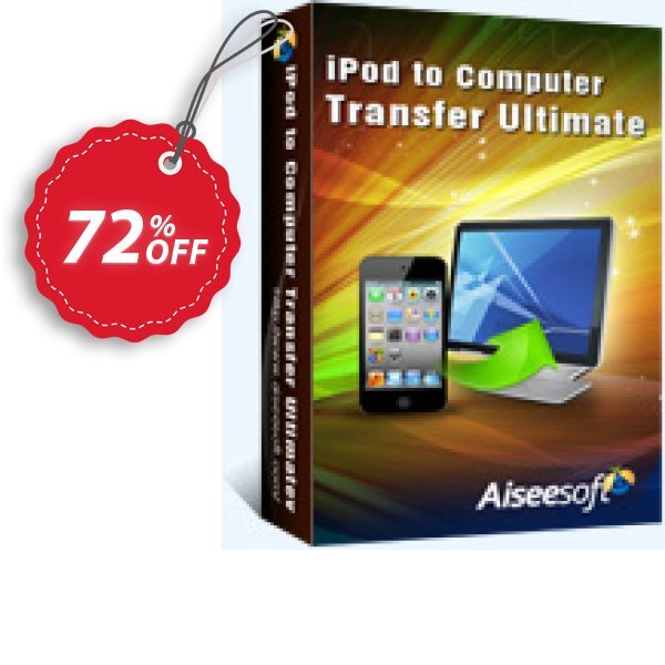 Aiseesoft iPod to Computer Transfer Ultimate Coupon, discount 40% Aiseesoft. Promotion: