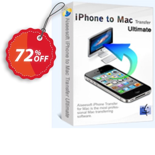 Aiseesoft iPhone to MAC Transfer Ultimate Coupon, discount 40% Aiseesoft. Promotion: 
