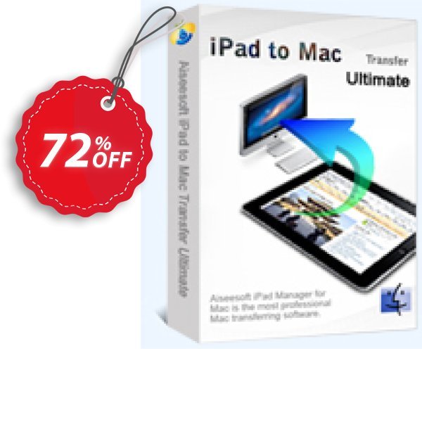 Aiseesoft iPad to MAC Transfer Ultimate Coupon, discount 40% Aiseesoft. Promotion: 