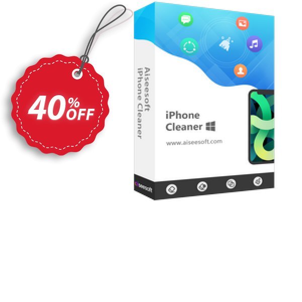 Aiseesoft iPhone Cleaner Coupon, discount Spring Contest Discount. Promotion: Imposing discounts code of Aiseesoft iPhone Cleaner 2024