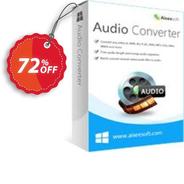 Aiseesoft Audio Converter Coupon, discount Aiseesoft Audio Converter marvelous deals code 2025. Promotion: 40% Off for All Products of Aiseesoft