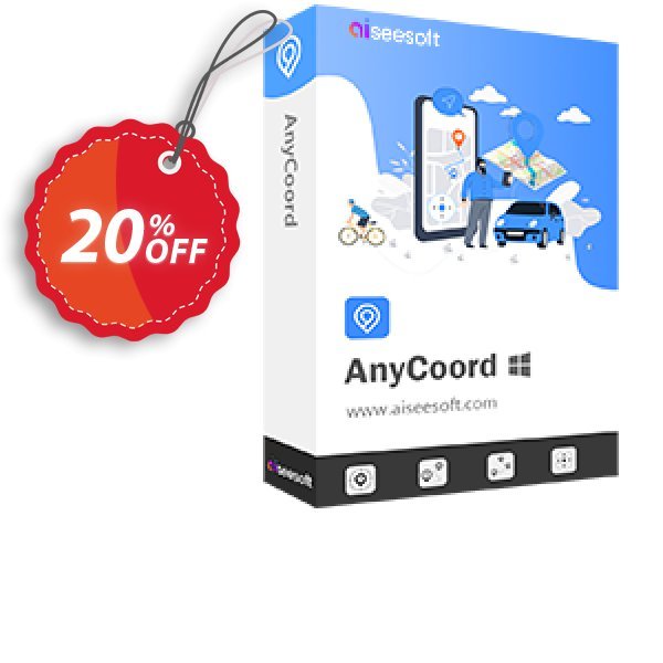 Aiseesoft AnyCoord - Monthly/18 Devices Coupon, discount Aiseesoft AnyCoord - 1 Month/18 Devices Big sales code 2024. Promotion: Big sales code of Aiseesoft AnyCoord - 1 Month/18 Devices 2024