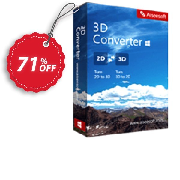Aiseesoft 3D Converter Coupon, discount Aiseesoft 3D Converter stunning promotions code 2025. Promotion: 40% Off for All Products of Aiseesoft