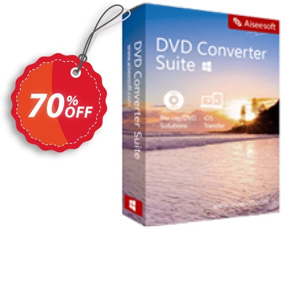 Aiseesoft DVD Converter Suite Coupon, discount 40% Aiseesoft. Promotion: 