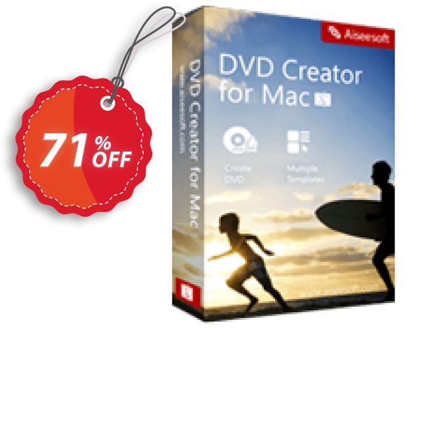 Aiseesoft DVD Creator for MAC Coupon, discount 50% Aiseesoft. Promotion: 50% Off for All Products of Aiseesoft