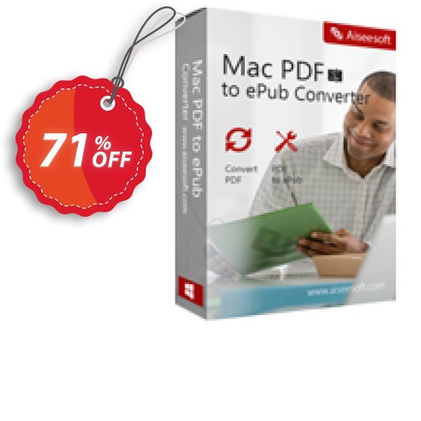 Aiseesoft MAC PDF to ePub Converter Coupon, discount 40% Aiseesoft. Promotion: 40% Off for All Products of Aiseesoft