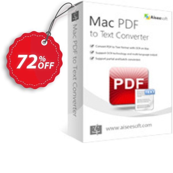 Aiseesoft MAC PDF to Text Converter