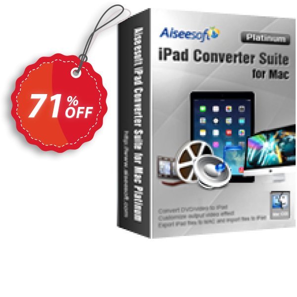 Aiseesoft iPad Converter Suite for MAC Platinum Coupon, discount Aiseesoft iPad Converter Suite for Mac Platinum hottest discount code 2025. Promotion: hottest discount code of Aiseesoft iPad Converter Suite for Mac Platinum 2024