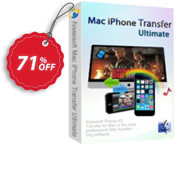 Aiseesoft MAC iPhone Transfer Ultimate Coupon, discount Aiseesoft Mac iPhone Transfer Ultimate staggering promo code 2024. Promotion: staggering promo code of Aiseesoft Mac iPhone Transfer Ultimate 2024