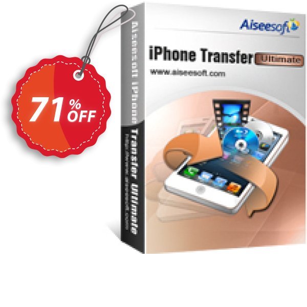 Aiseesoft iPhone Transfer Ultimate Coupon, discount 40% Aiseesoft. Promotion: 