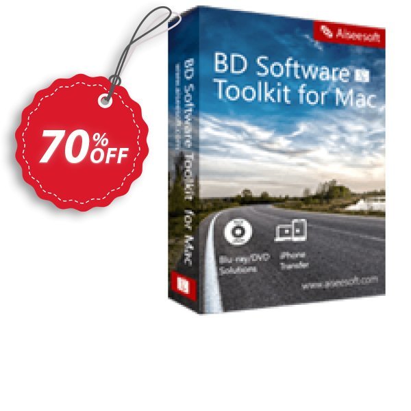 Aiseesoft BD Software Toolkit for MAC Coupon, discount 40% Aiseesoft. Promotion: 40% Off for All Products of Aiseesoft