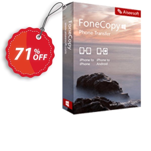 FoneCopy Coupon, discount FoneCopy big discounts code 2024. Promotion: 40% Off for All Products of Aiseesoft