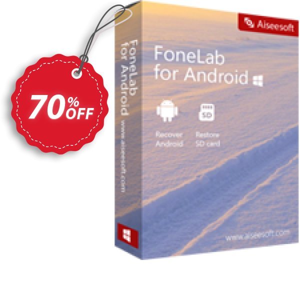 FoneLab Android Data Recovery Coupon, discount 50% Aiseesoft FoneLab for Android - Android Data Recovery. Promotion: 