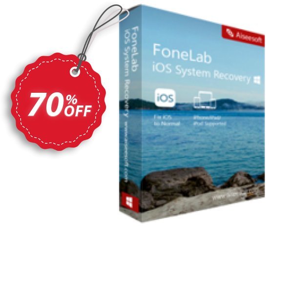 FoneLab - iOS System Recovery Coupon, discount 40% Aiseesoft. Promotion:
