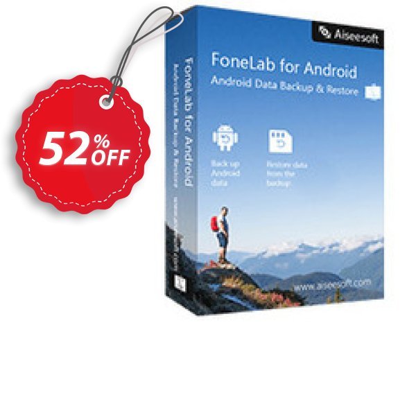 MAC FoneLab - Android Data Backup & Restore Coupon, discount 40% Aiseesoft. Promotion: 40% Aiseesoft Coupon code
