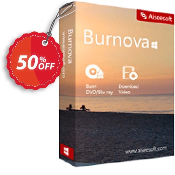 Aiseesoft Burnova Coupon, discount Burnova special promo code 2025. Promotion: 40% Aiseesoft Coupon code