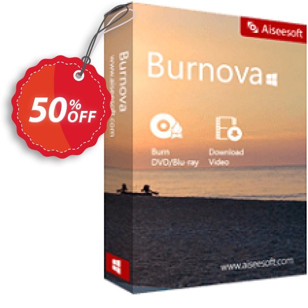 Aiseesoft Burnova Coupon, discount Burnova special promo code 2024. Promotion: 40% Aiseesoft Coupon code