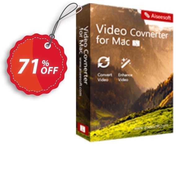 Aiseesoft Video Converter for MAC Coupon, discount Aiseesoft Video Converter for Mac marvelous discount code 2024. Promotion: 50% Off for All Products of Aiseesoft