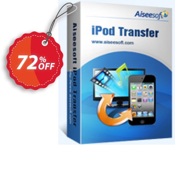 Aiseesoft iPod Transfer Coupon, discount 40% Aiseesoft. Promotion: 40% Off for All Products of Aiseesoft