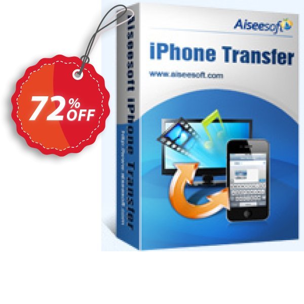 Aiseesoft iPhone Transfer Coupon, discount 40% Aiseesoft. Promotion: 