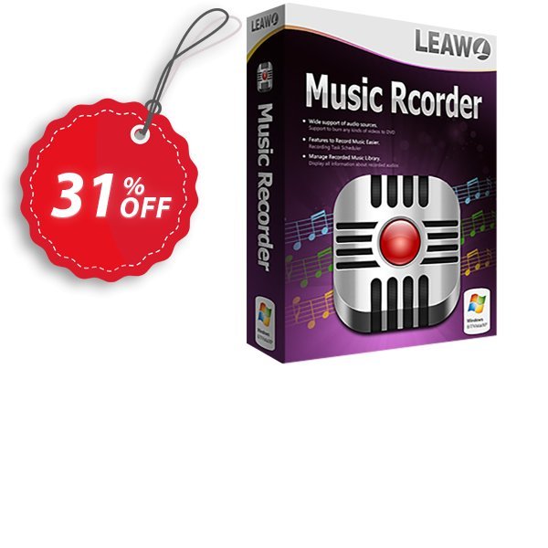 Leawo Music Recorder Lifetime Coupon, discount Leawo coupon (18764). Promotion: Leawo discount